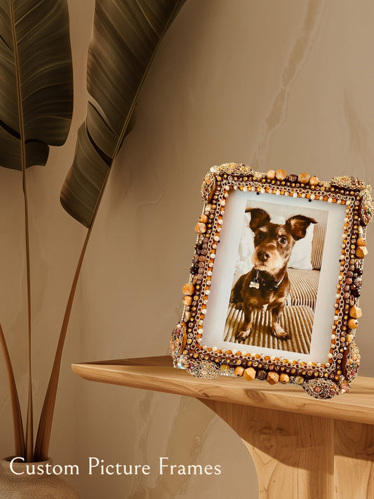Beautiful Custom Beaded Picture Frame