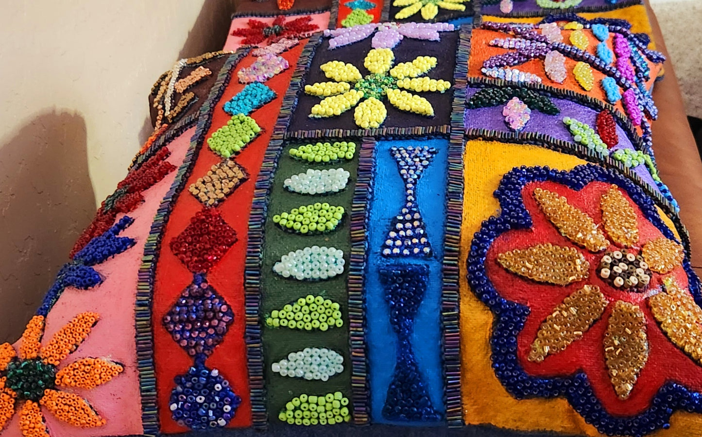 Custom Glass Beaded Pillows