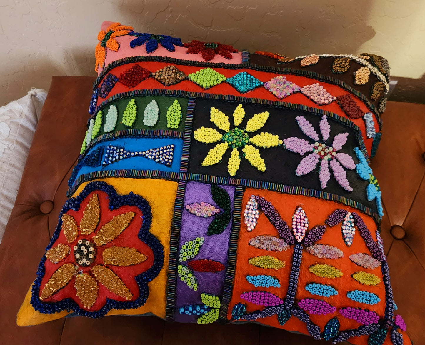 Custom Glass Beaded Pillows