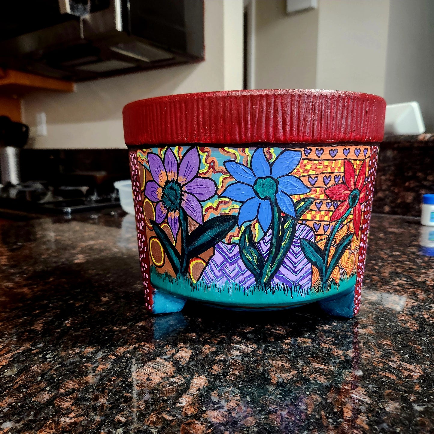 Custom Handpainted Flower Pots