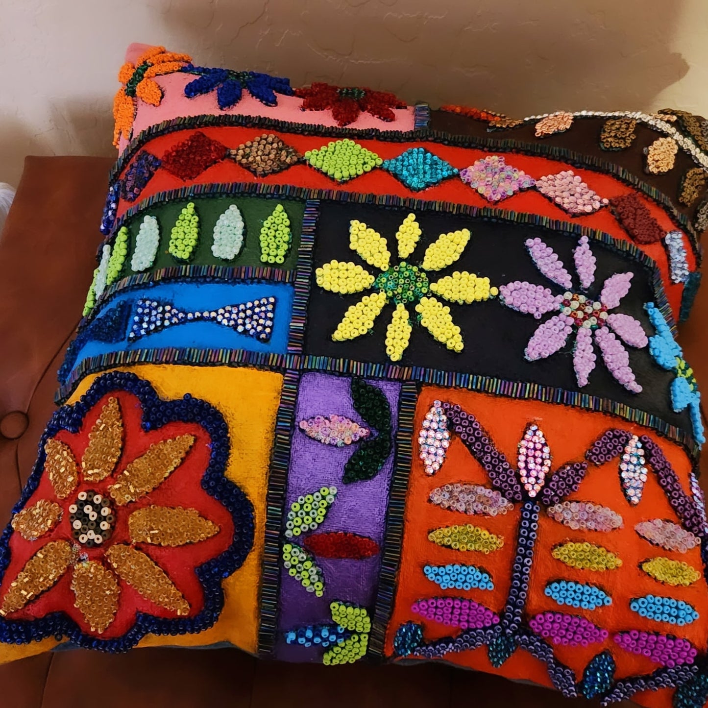 Custom Glass Beaded Pillows