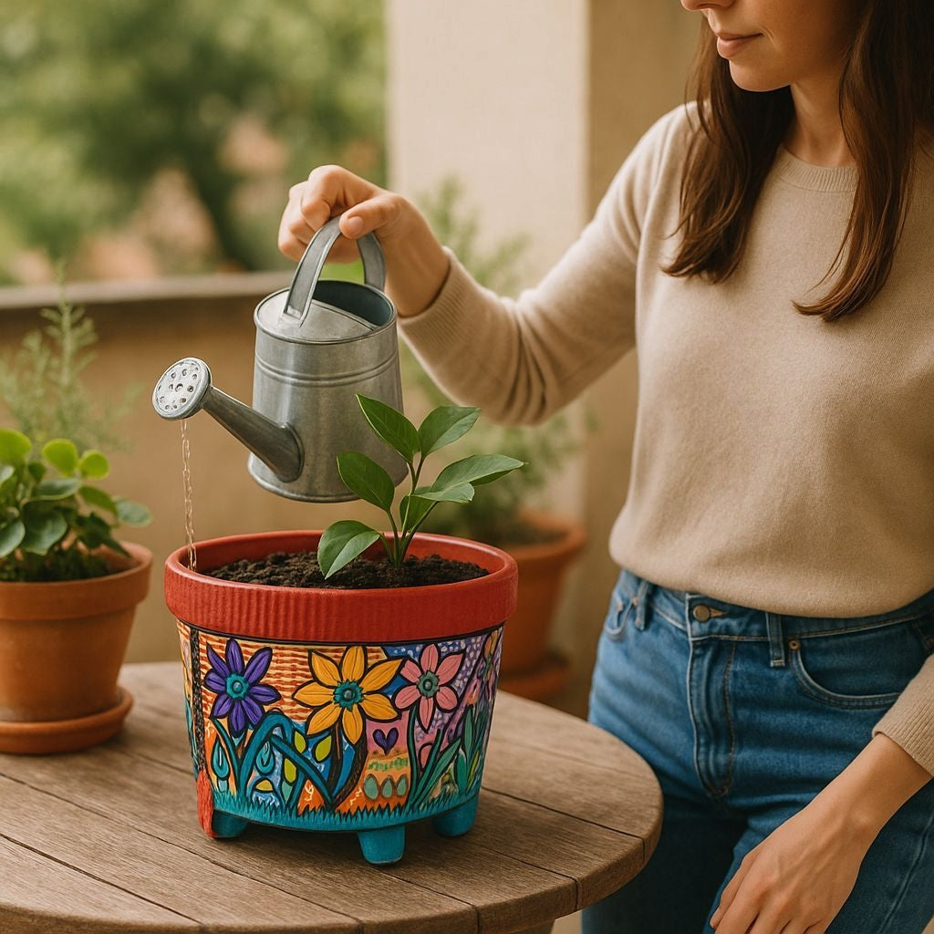 Custom Handpainted Flower Pots