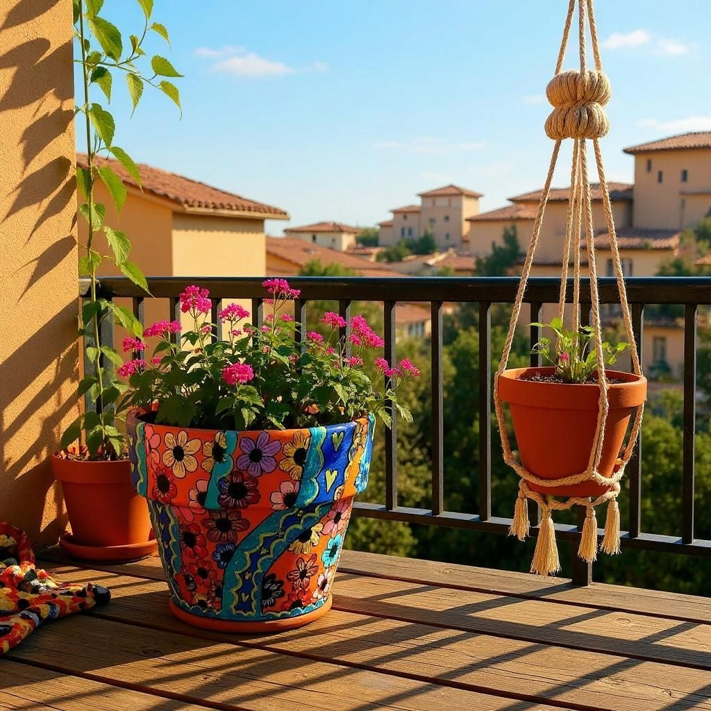 Handpainted Flower Pots