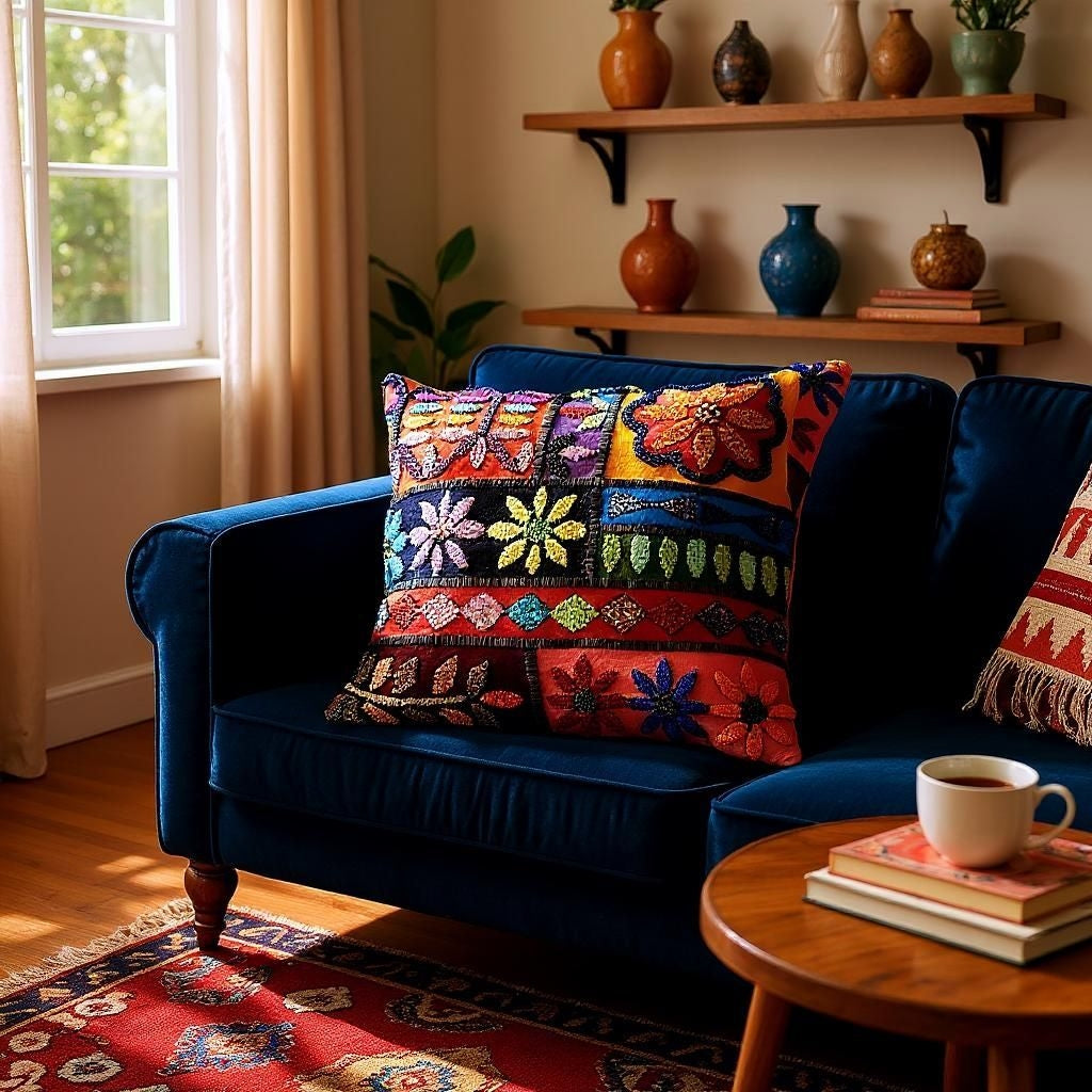 Custom Glass Beaded Pillows