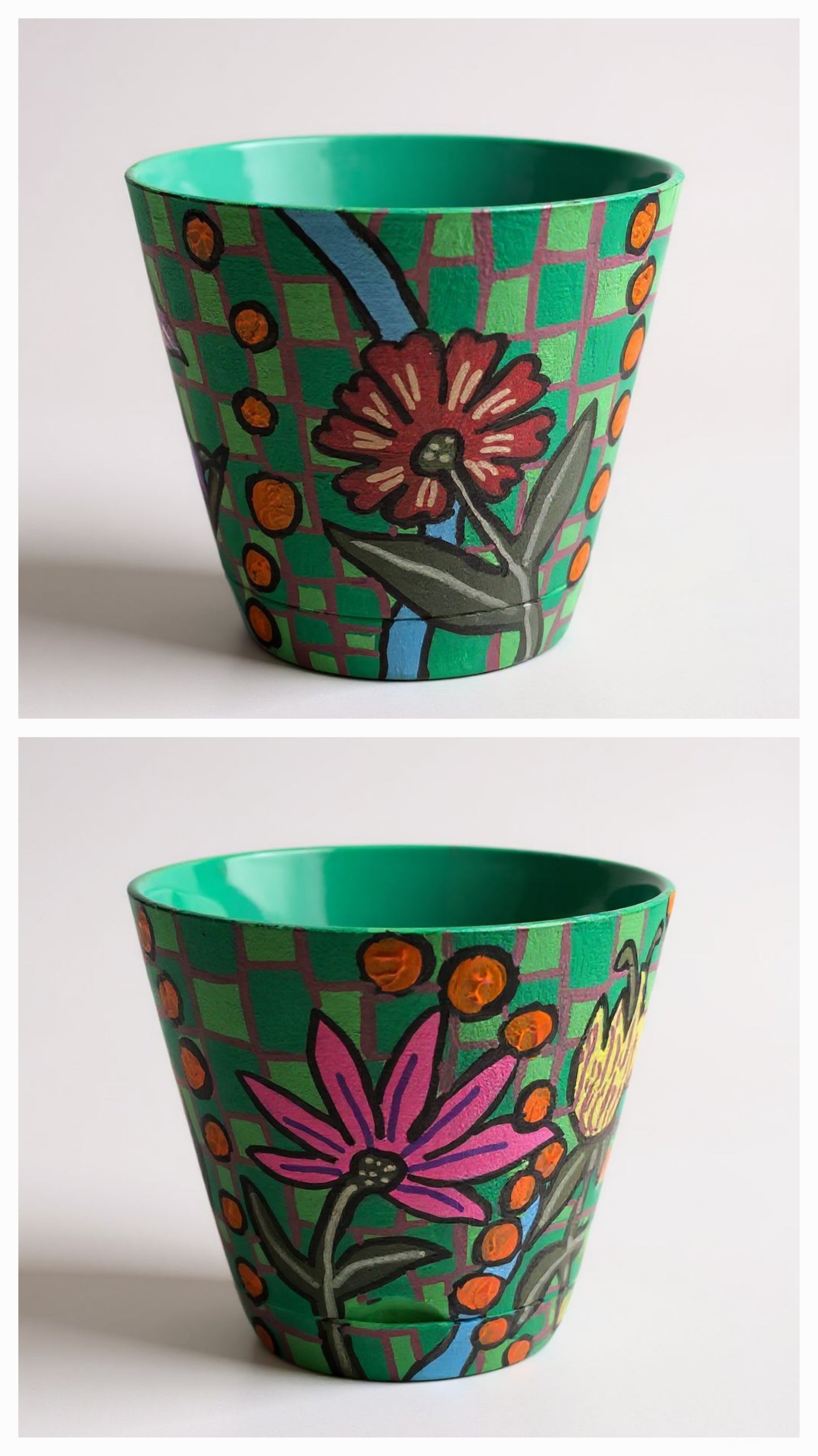 Handpainted  Mini Flower Pots