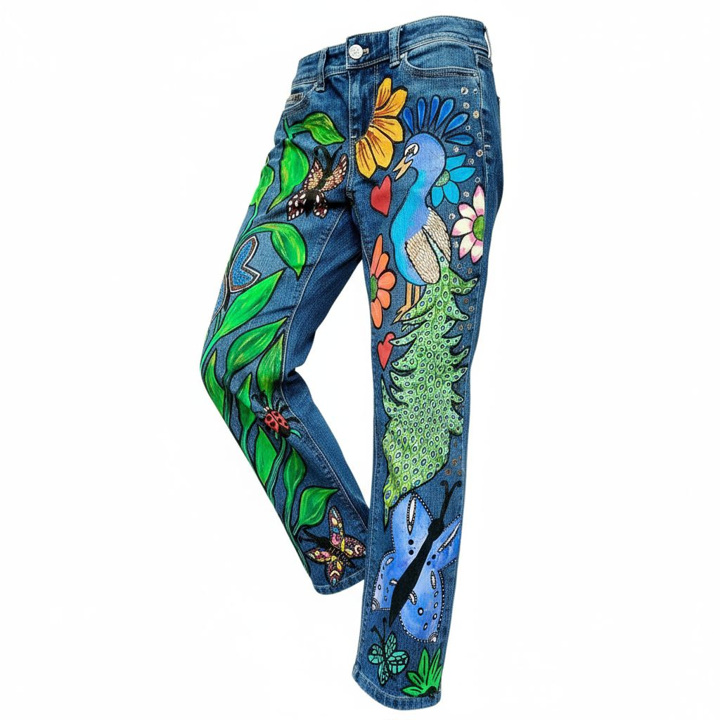 Custom Handpainted Jeans