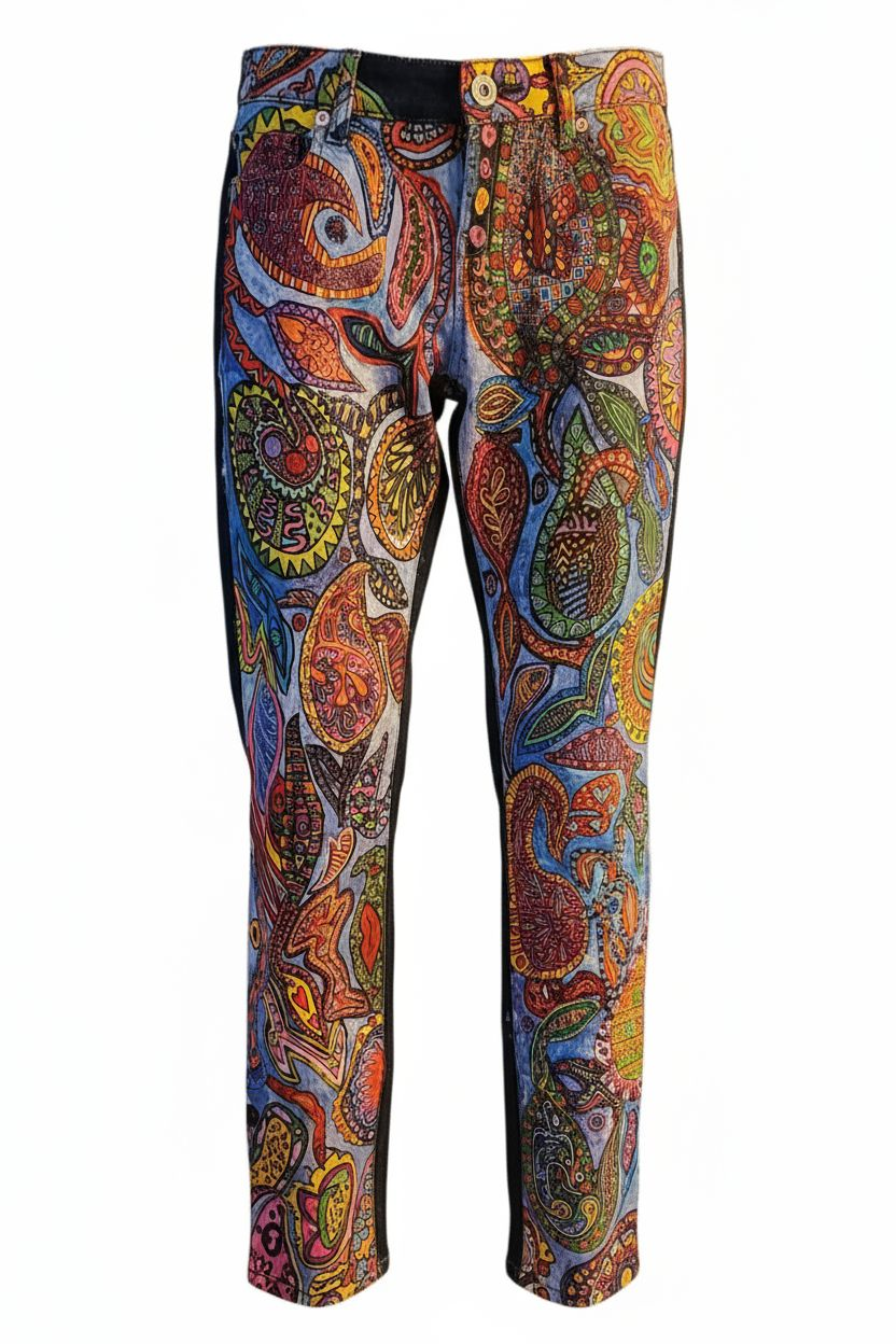 Custom Handpainted Jeans