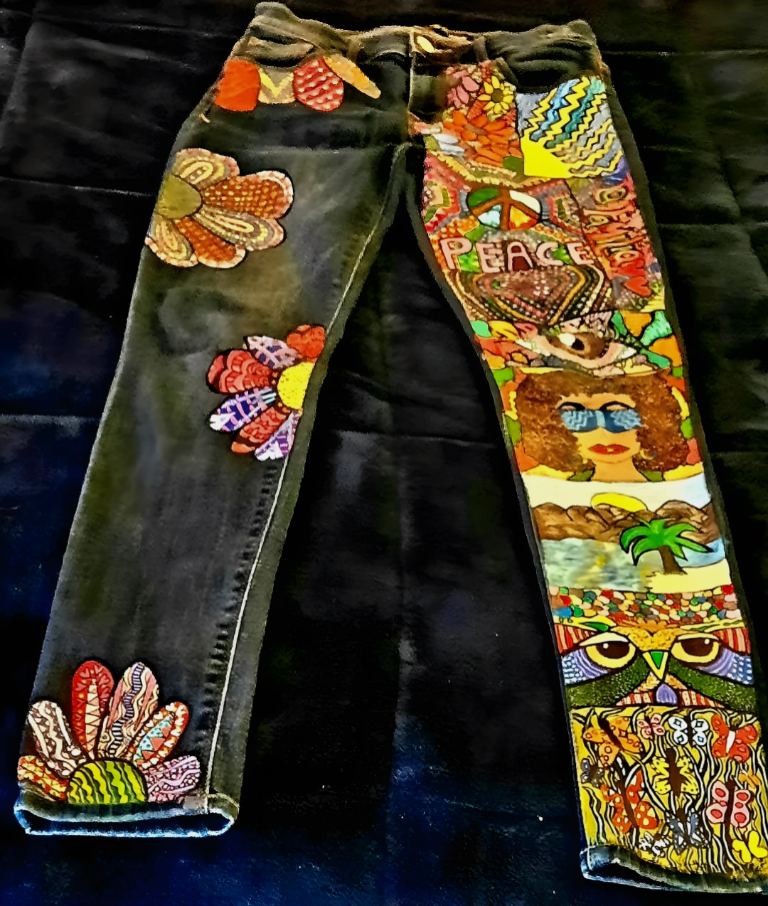 Custom Handpainted Jeans