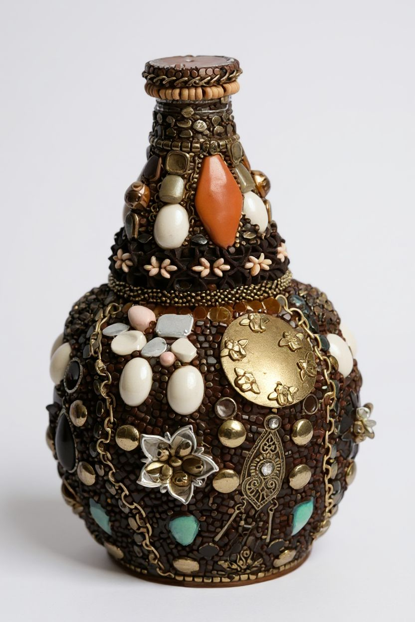 Decorative Hand Beaded Vase