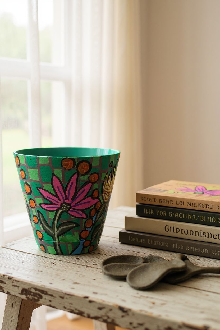 Handpainted  Mini Flower Pots