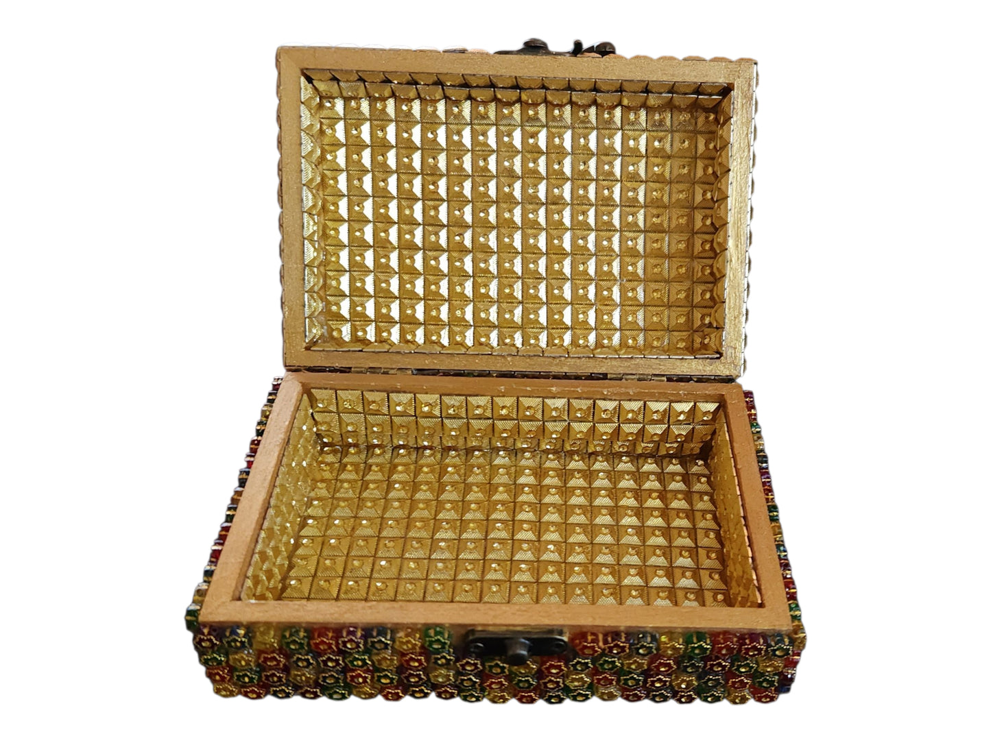 Custom Gold Beaded Memory Box