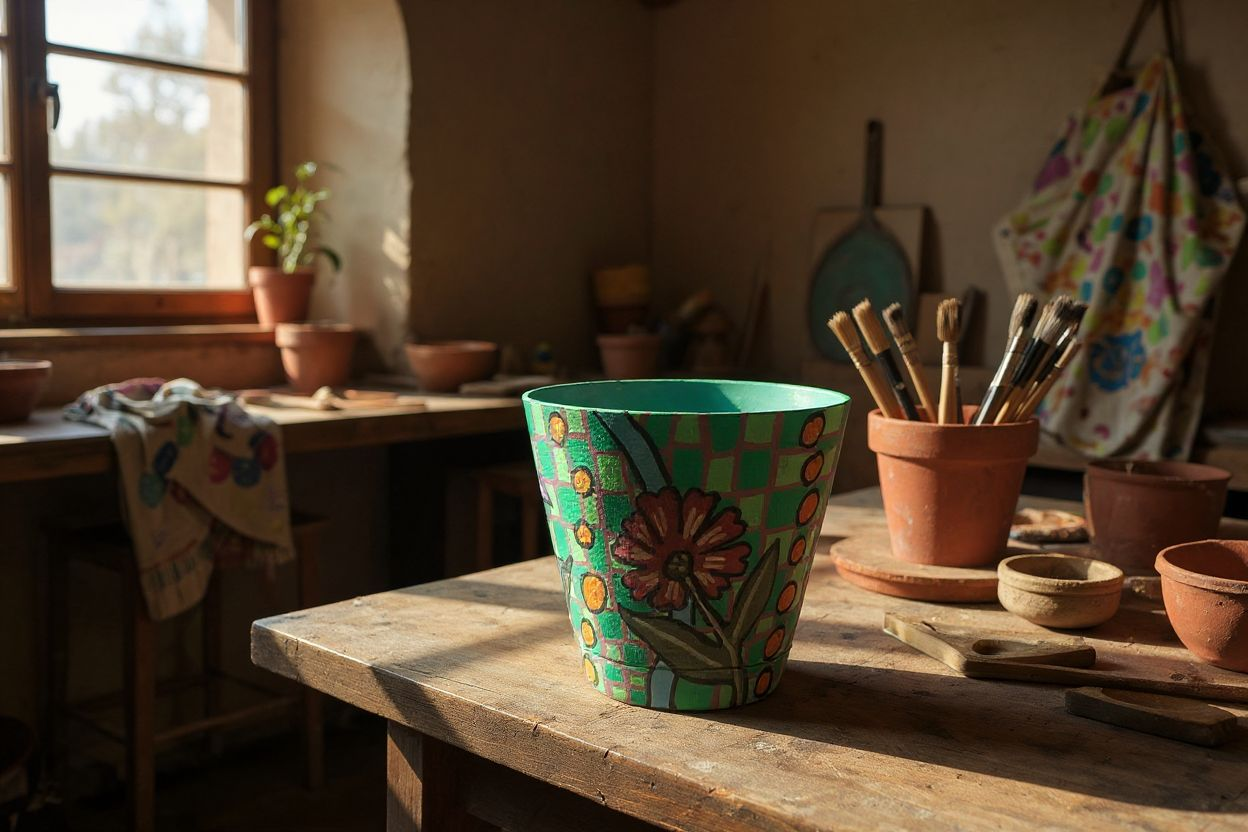 Handpainted  Mini Flower Pots