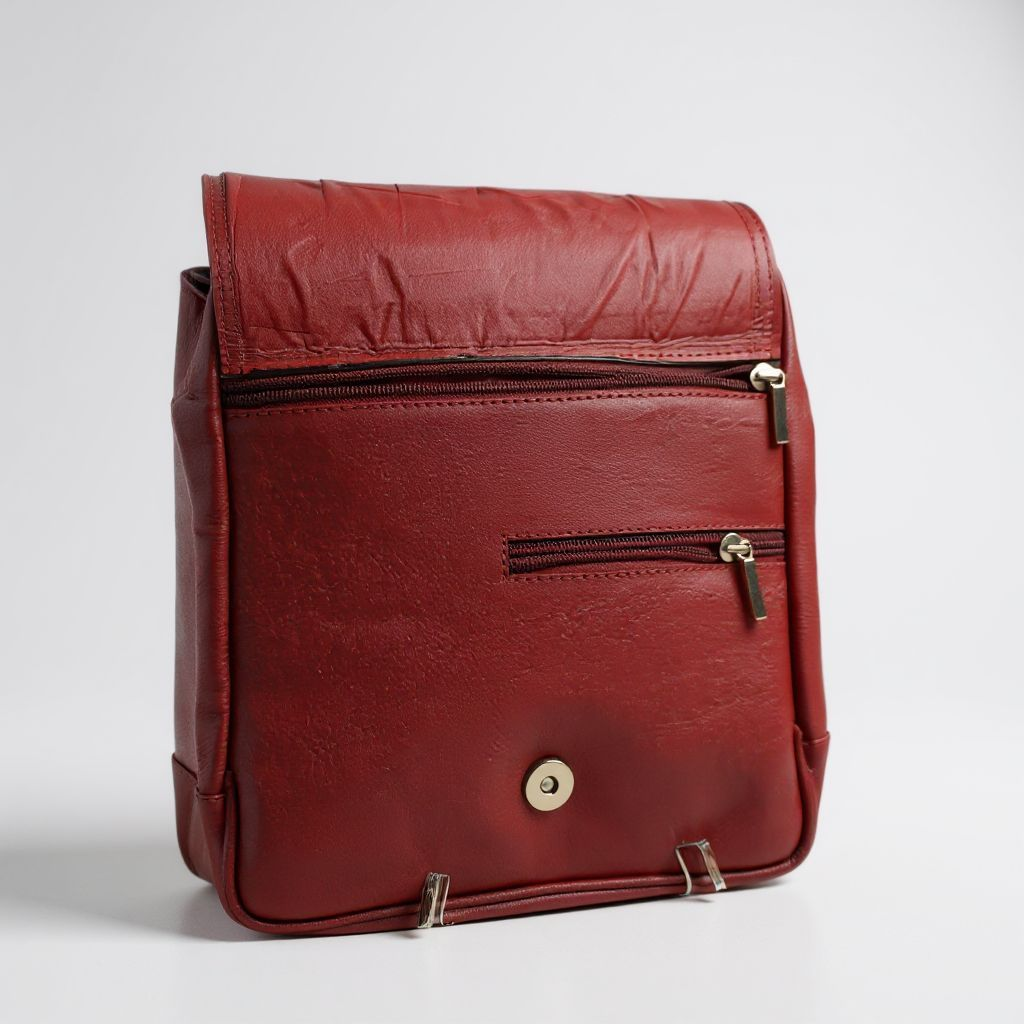 Handpainted Leather Shoulder Handpainted