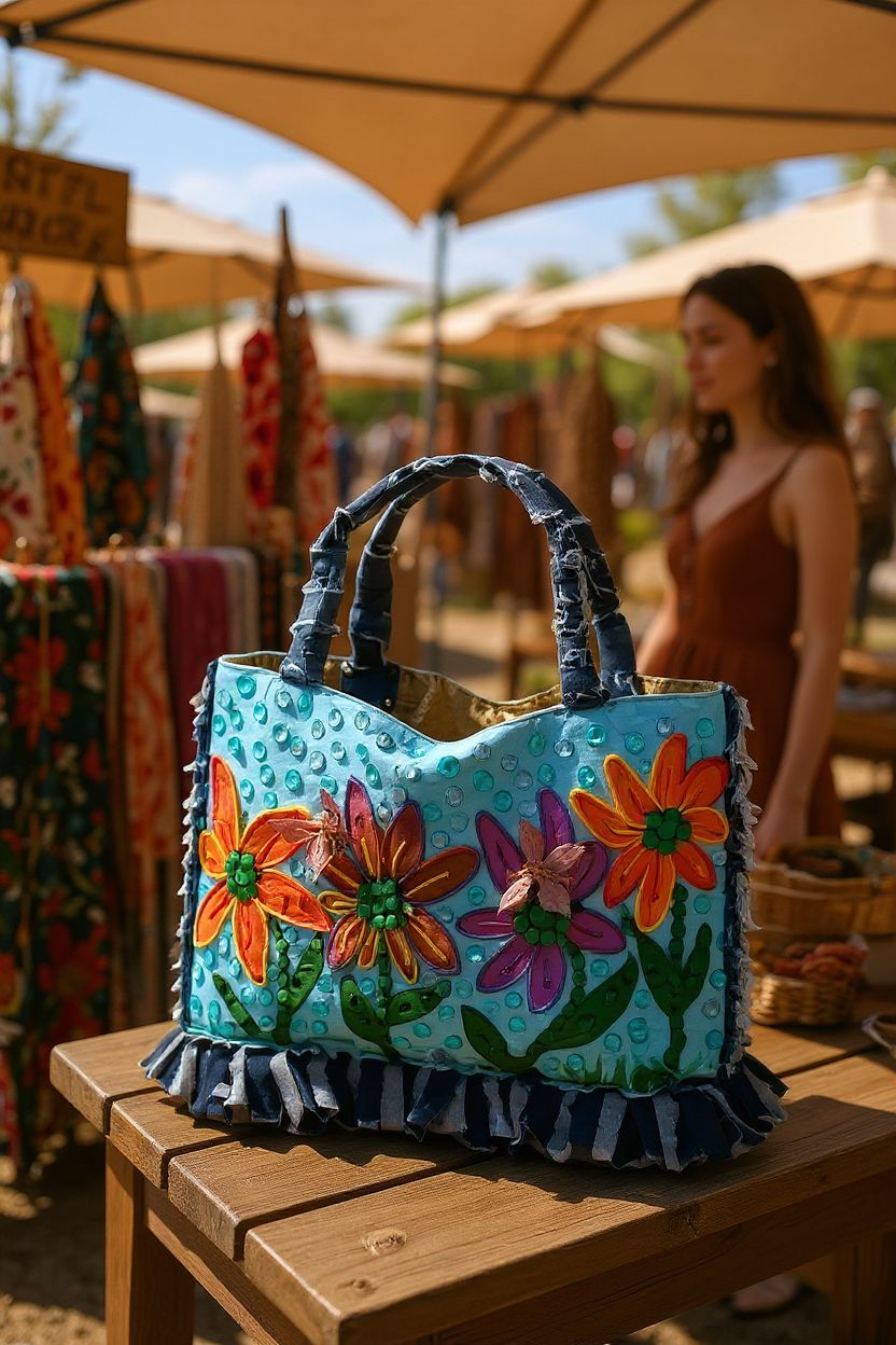 Custom Handpainted  Purse