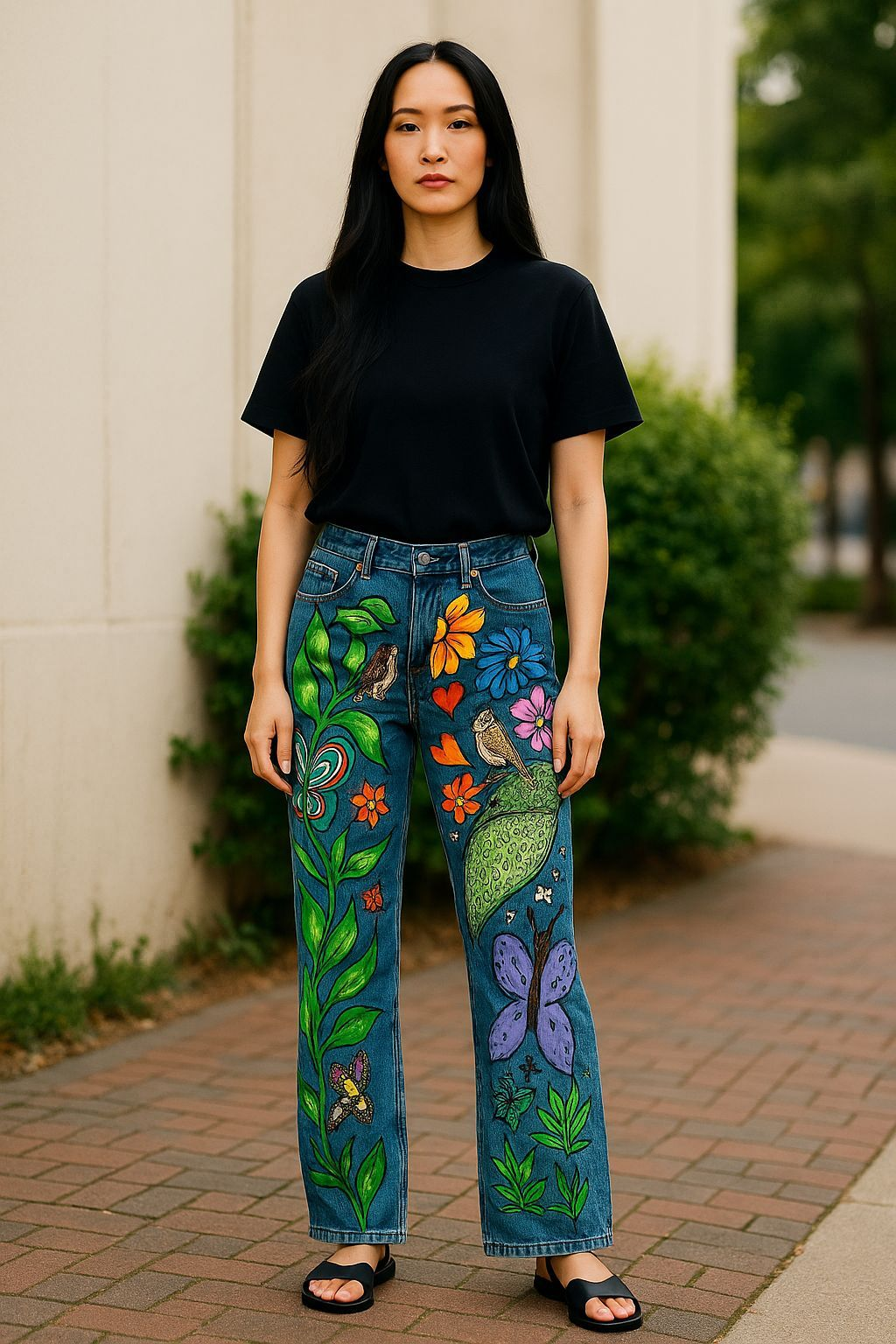 Custom Handpainted Jeans