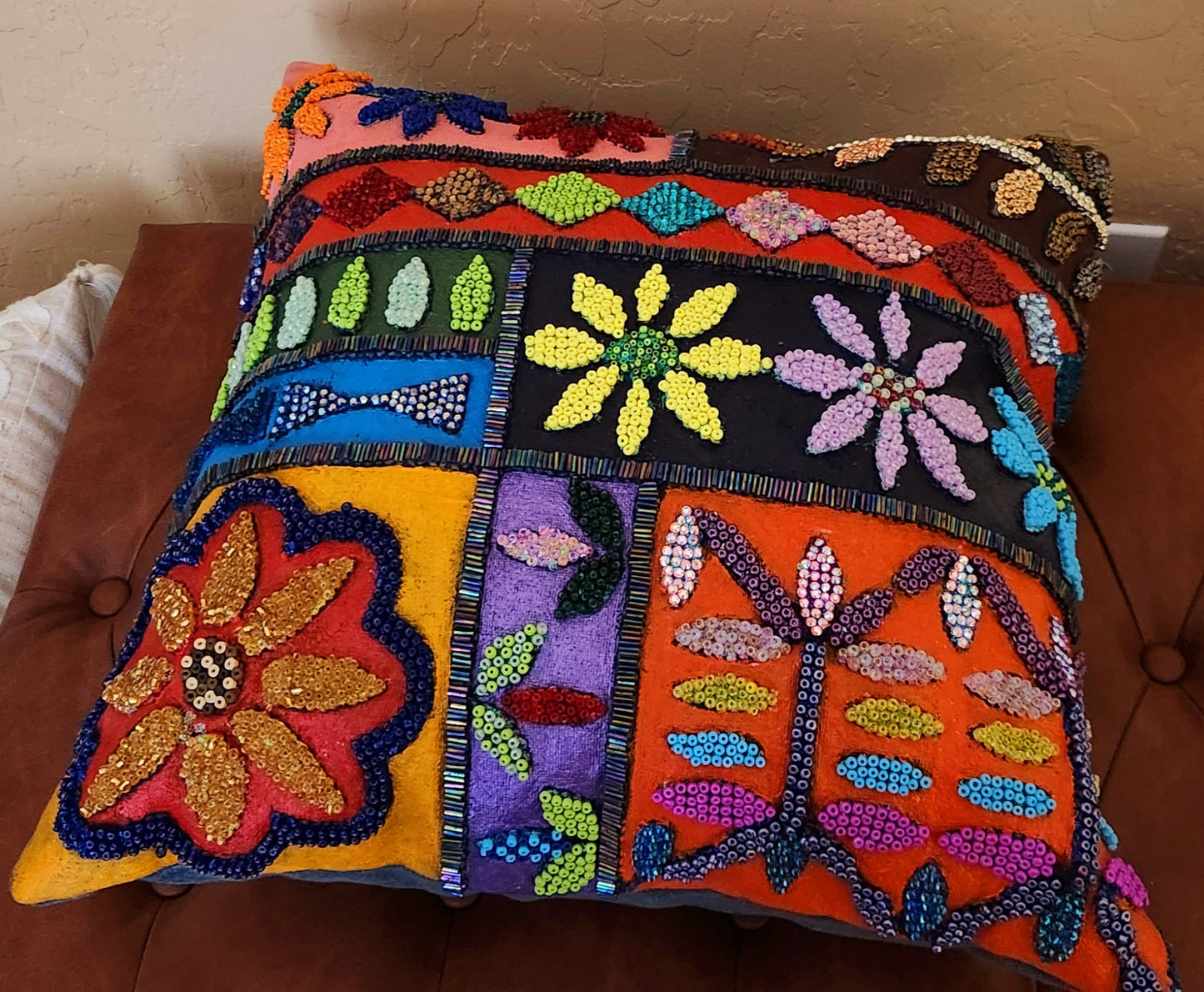 Custom Glass Beaded Pillows