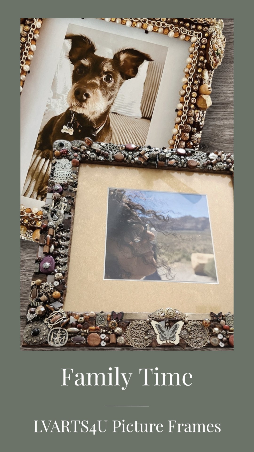Beautiful Custom Beaded Picture Frame