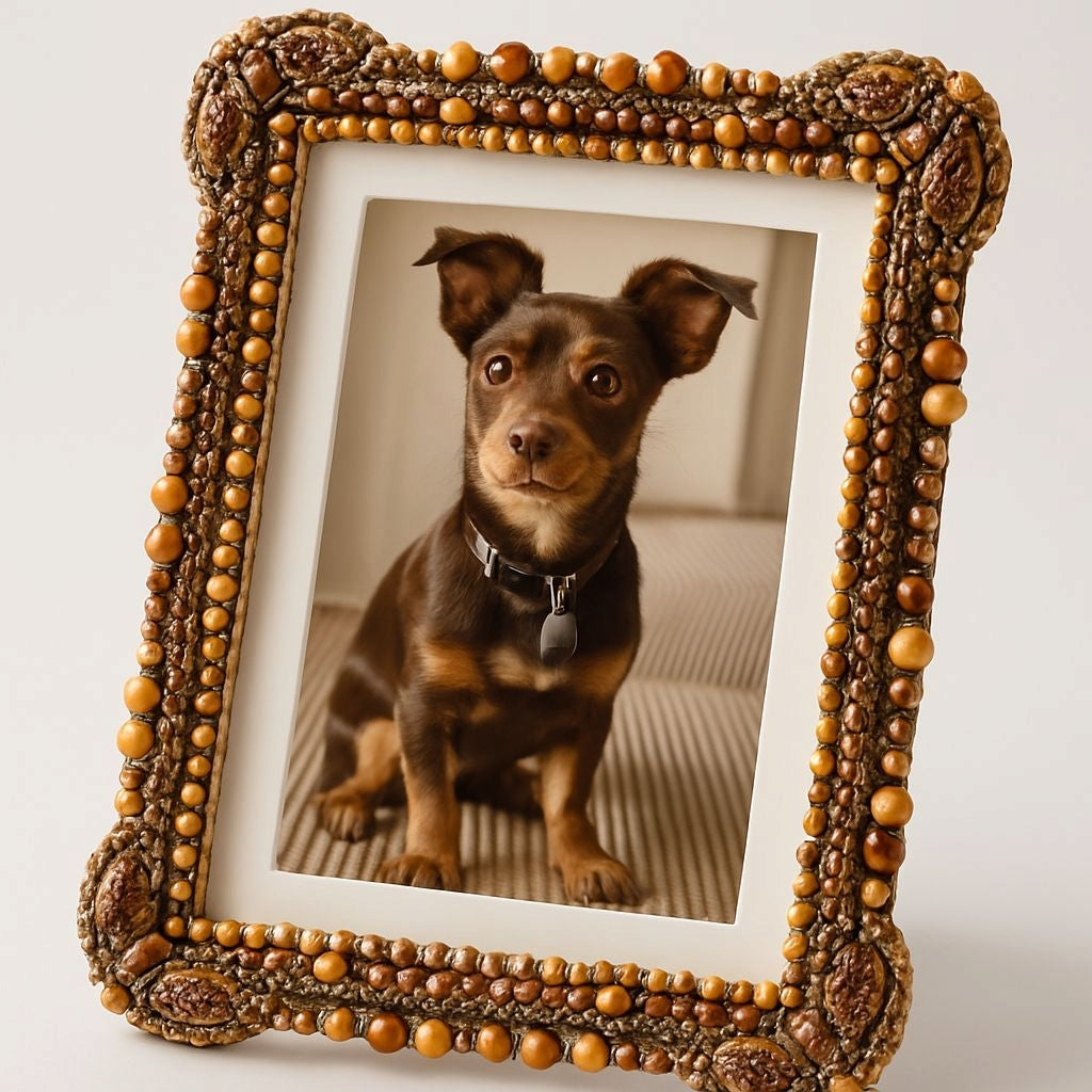 Beautiful Custom Beaded Picture Frame