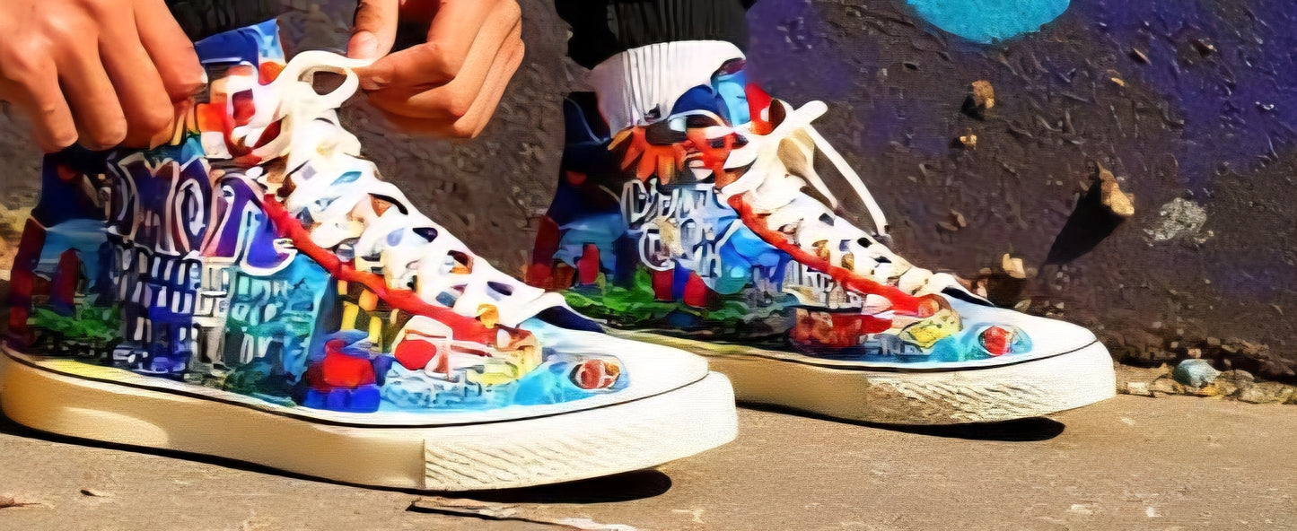 Custom Handpainted Tennis Shoes