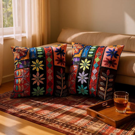 Custom Glass Beaded Pillows