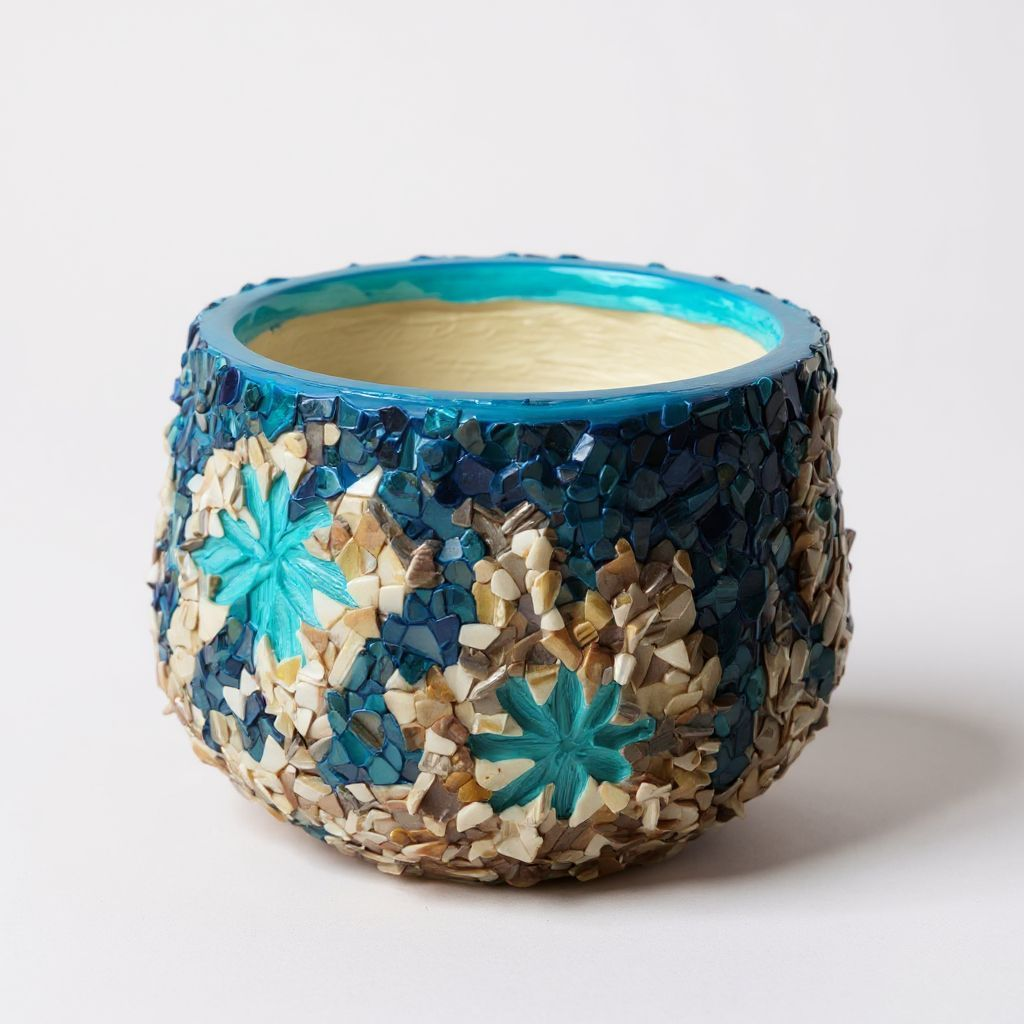 Handpainted Shell Pottery