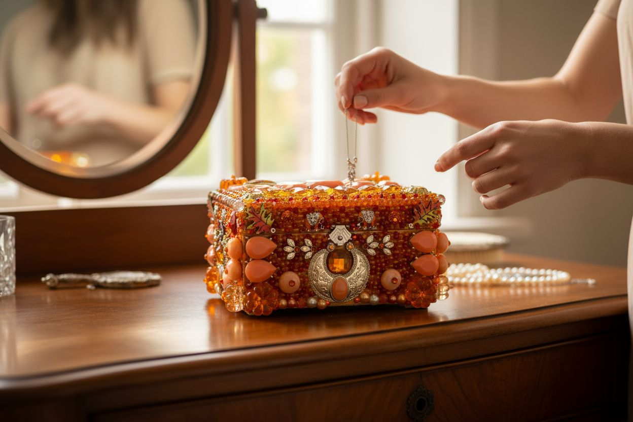 Custom Beaded Memory Box