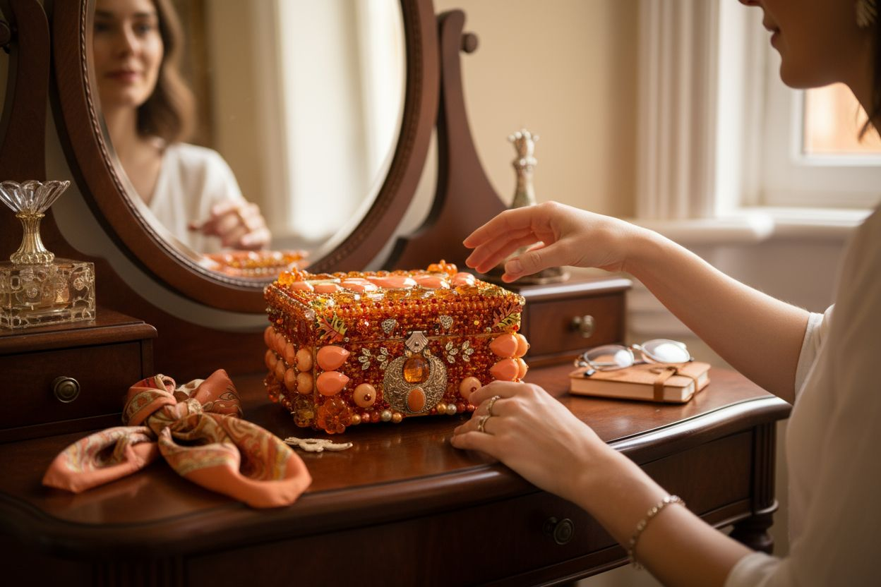 Custom Beaded Memory Box