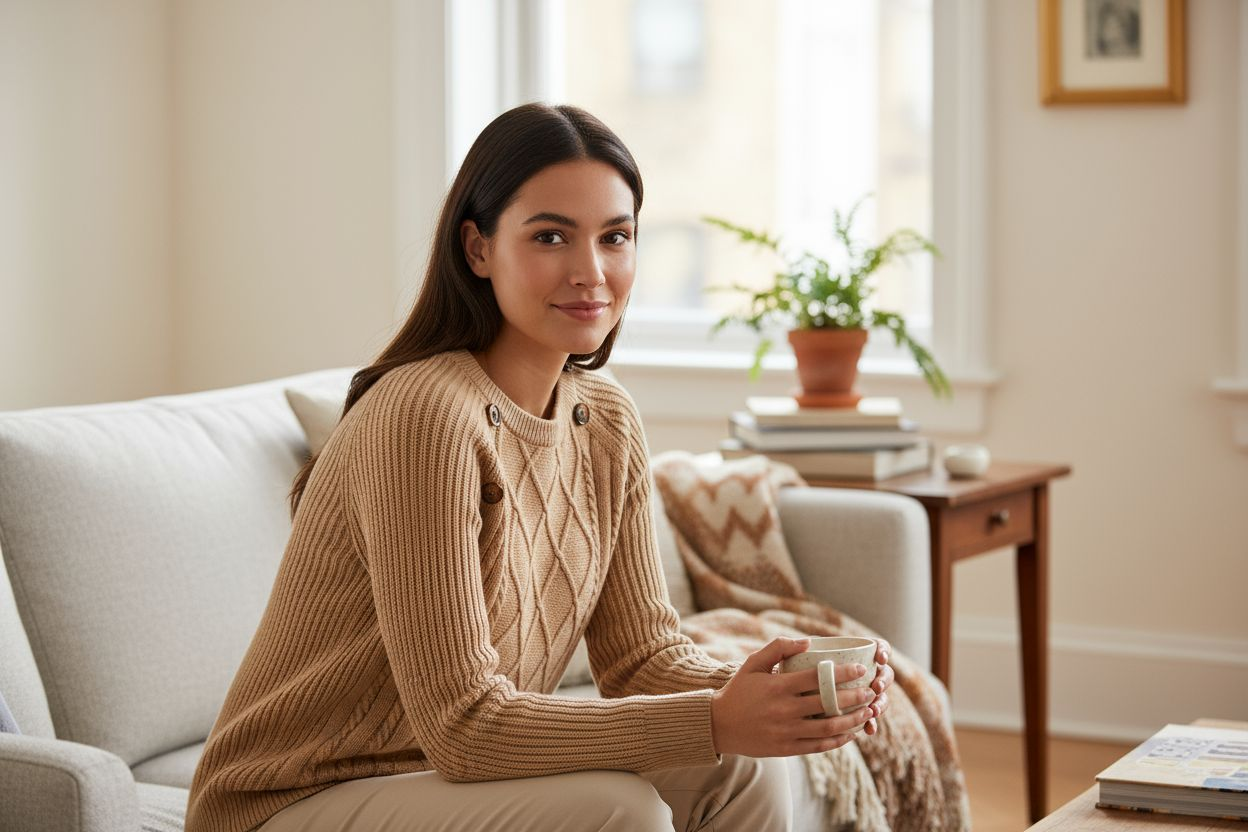 Up-cycled Cable Womens Sweater