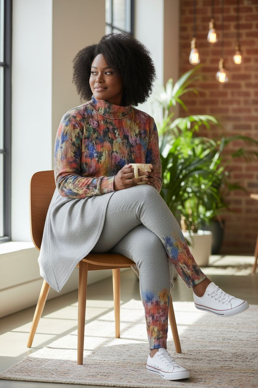 Up-cycled Asymmetrical Pants Set