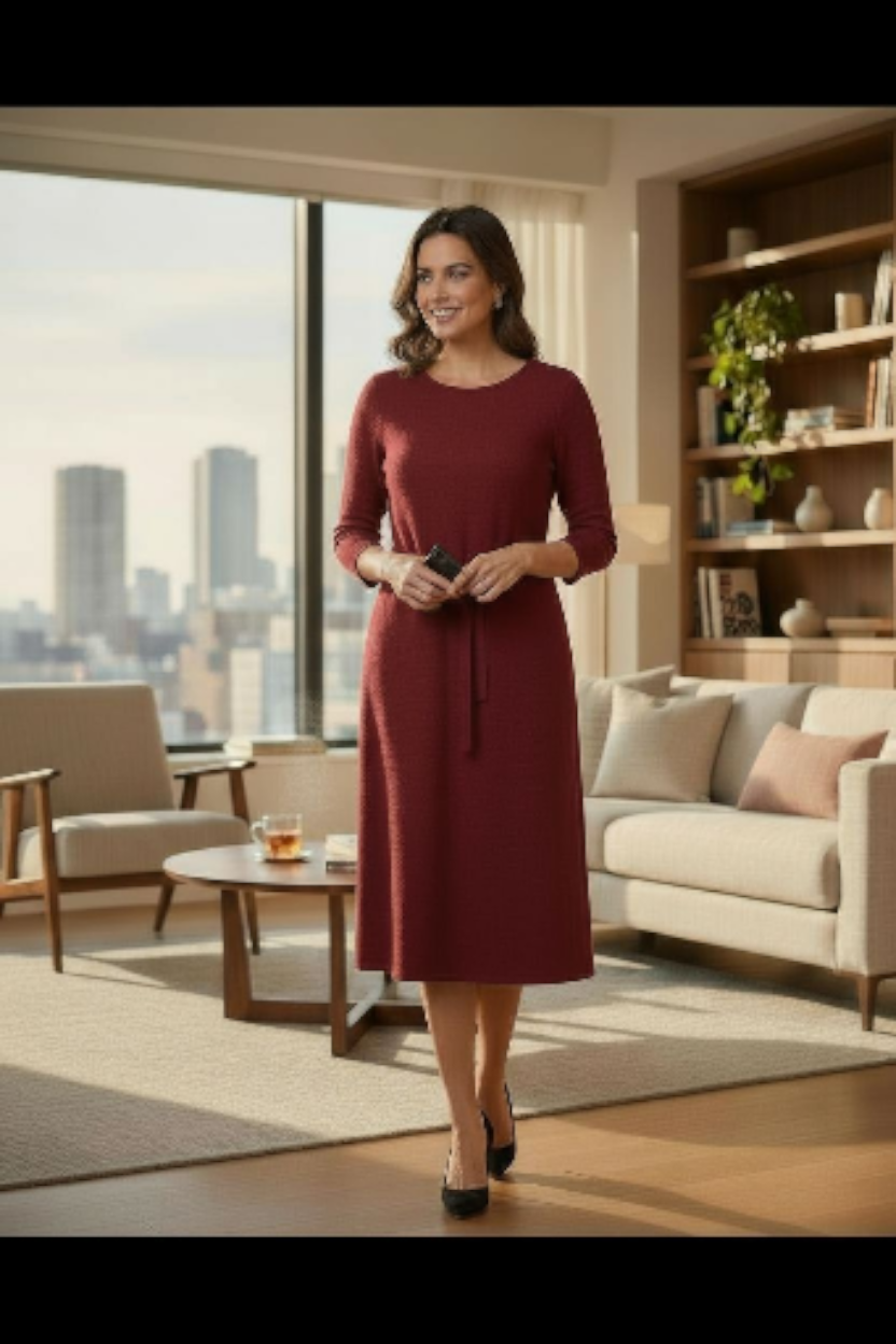 Holiday Cranberry Dress