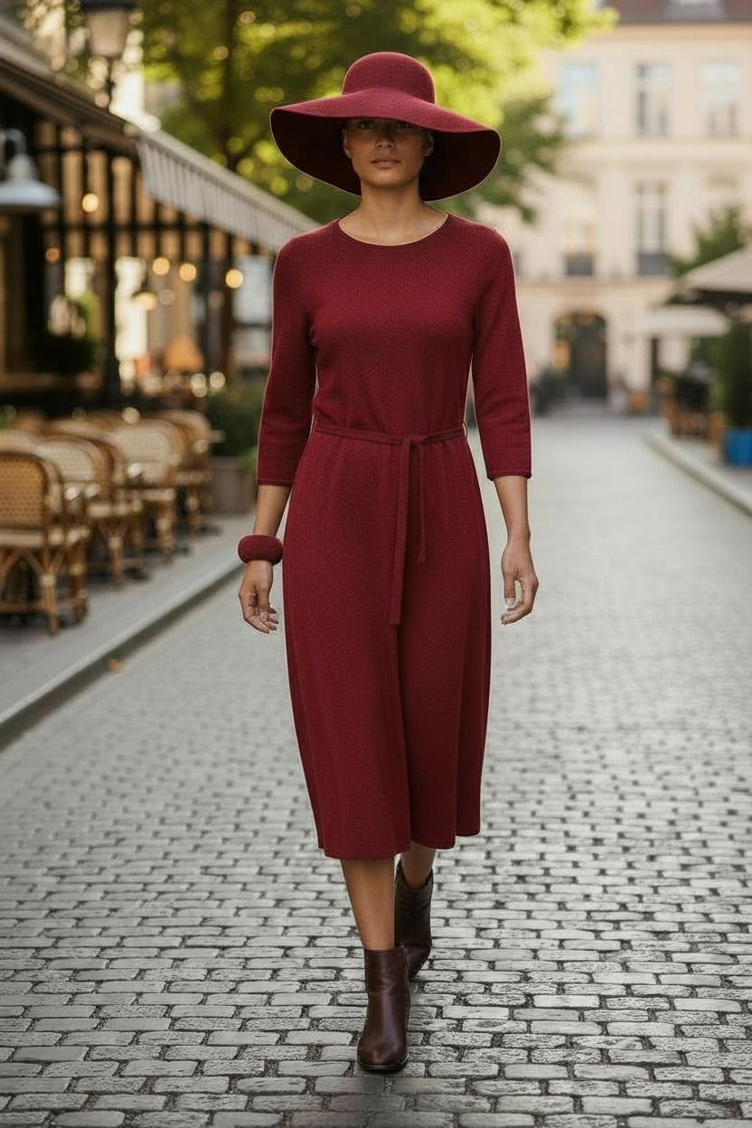 Holiday Cranberry Dress