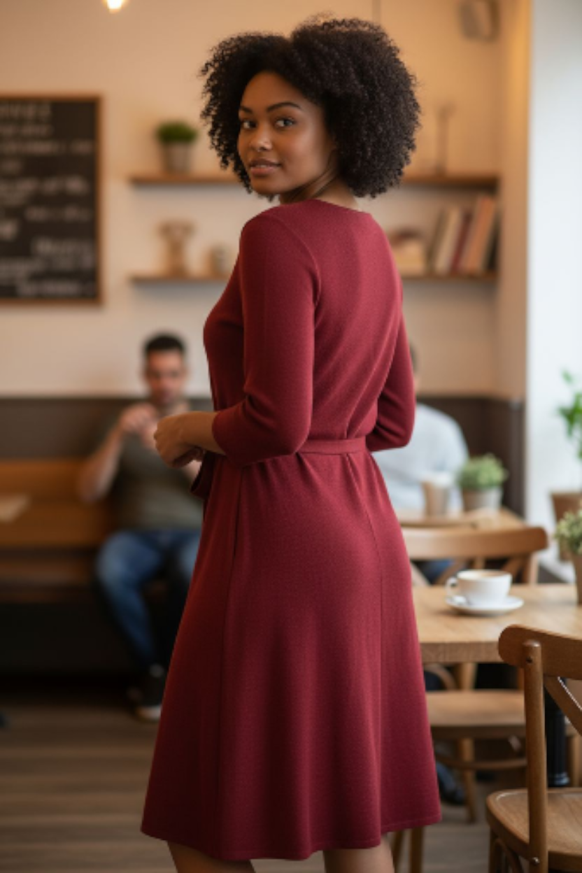 Holiday Cranberry Dress