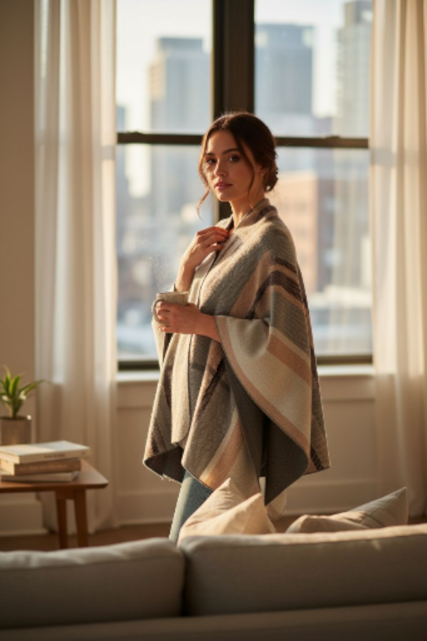 Winter Poncho Sweater