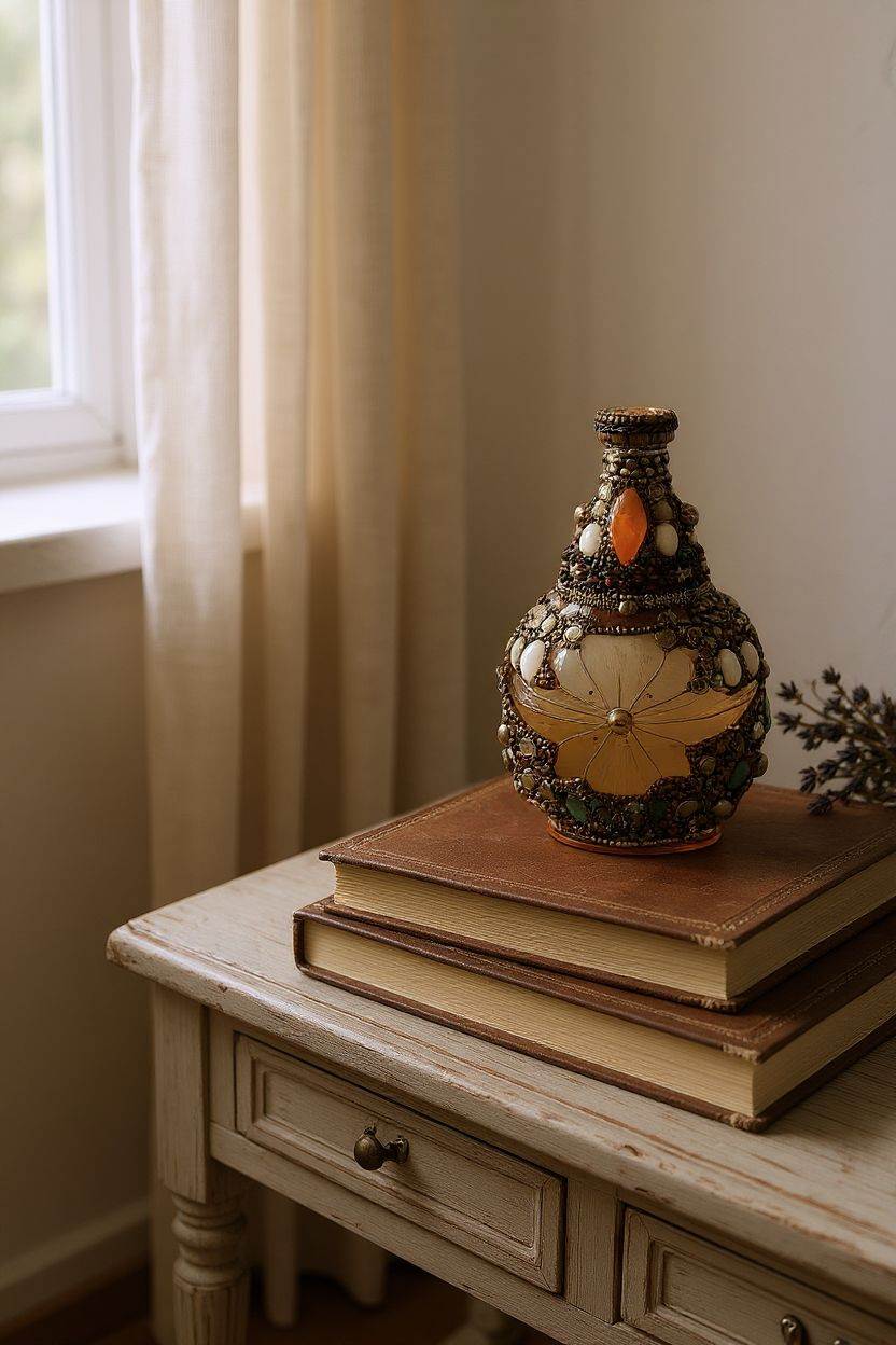 Decorative Hand Beaded Vase