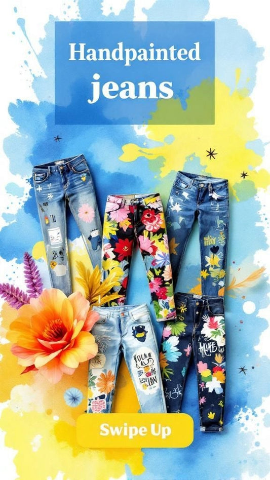 Custom Handpainted Jeans