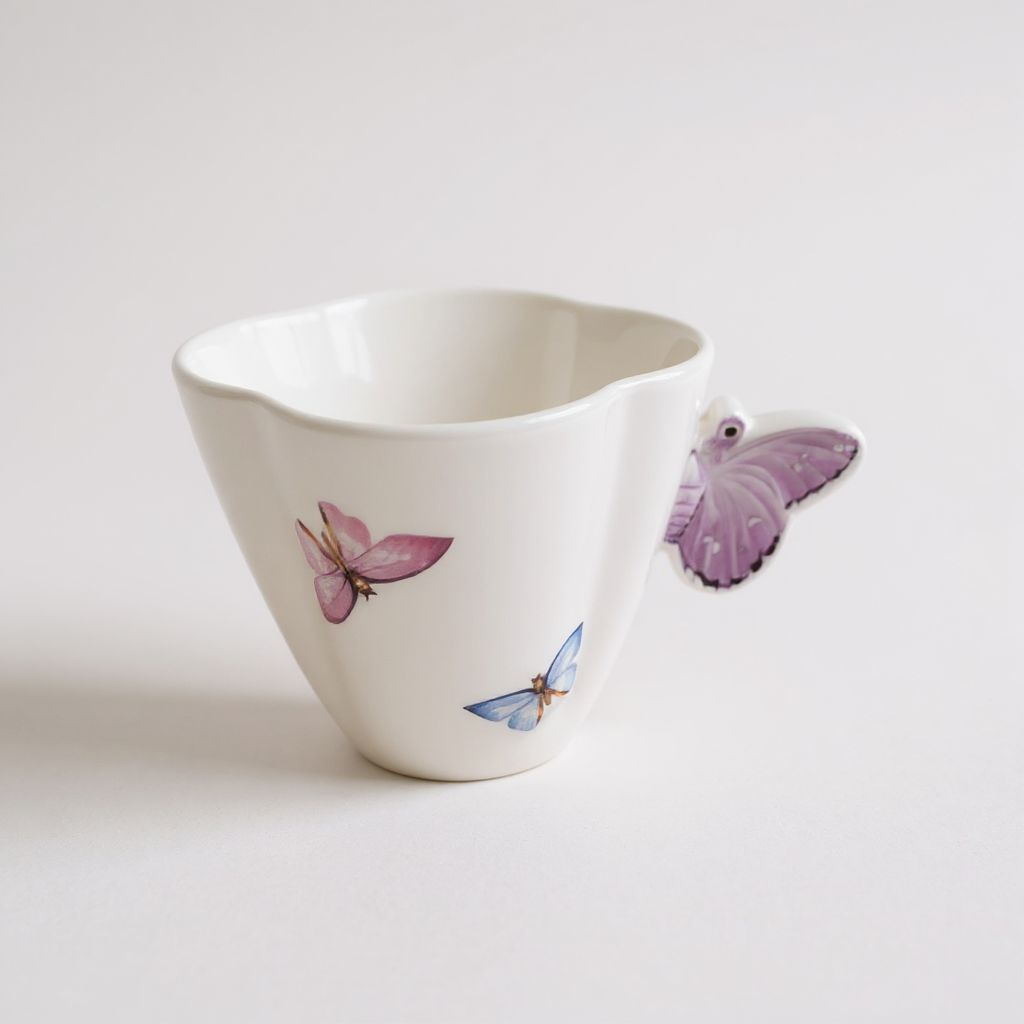 Wolff Rojemic Porcelain Coffee Cup Set of 2