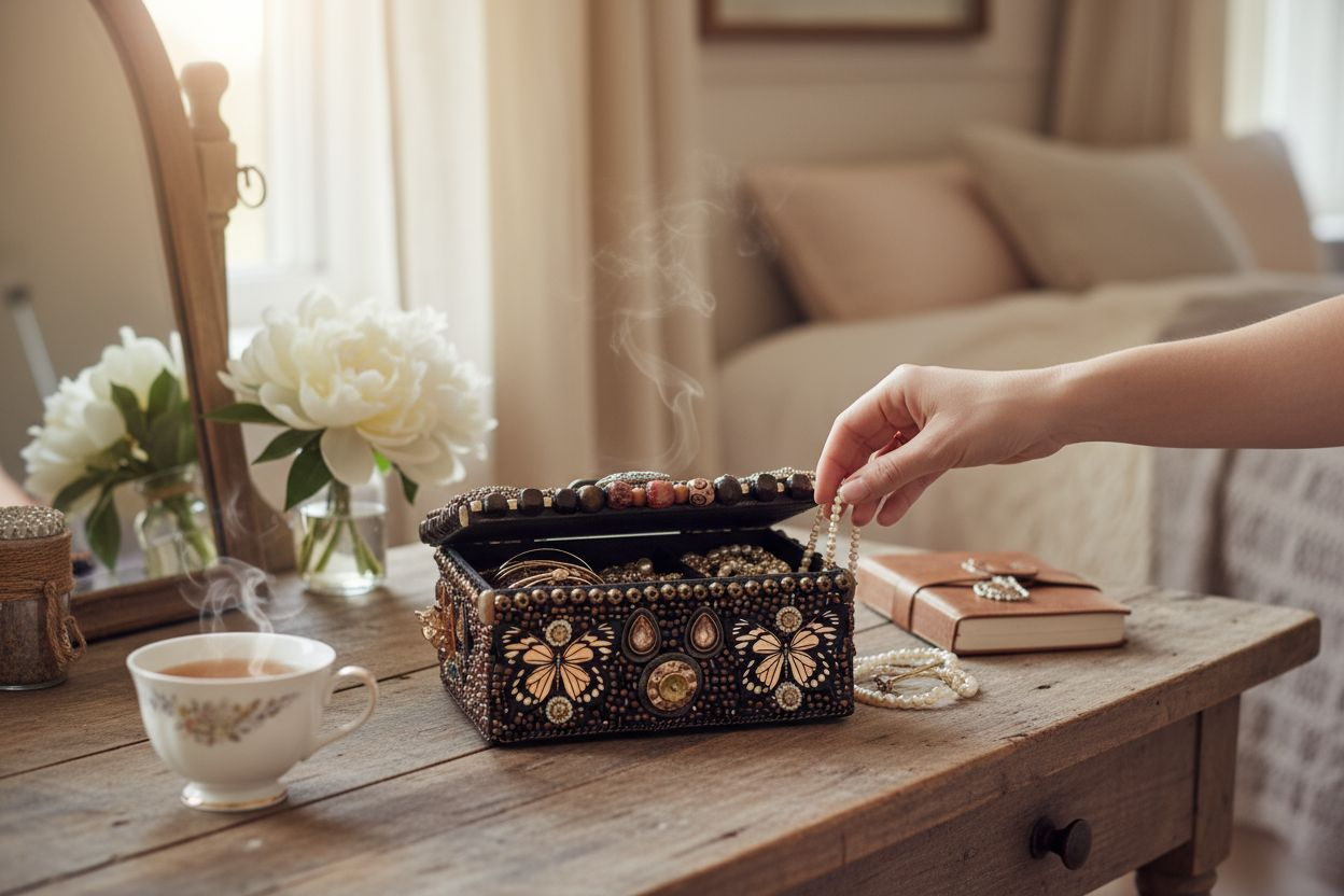 Custom Beaded Memory Box