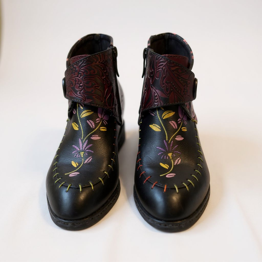 Up-cycled Socofy Boho Western Boot