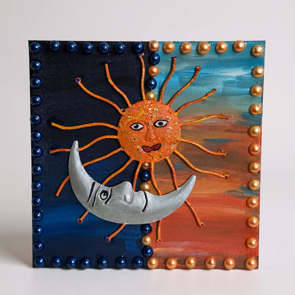 Sun and Moon Wall or Picture Decor