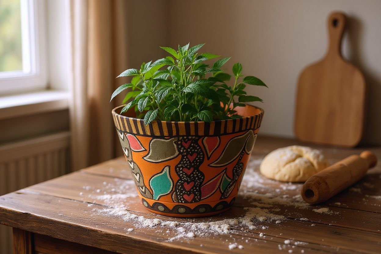 Handpainted  Mini Flower Pots