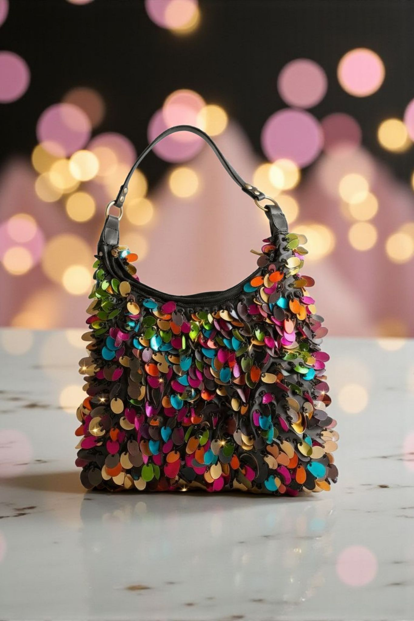 Up-cycled Multi color Sex In The City Bag