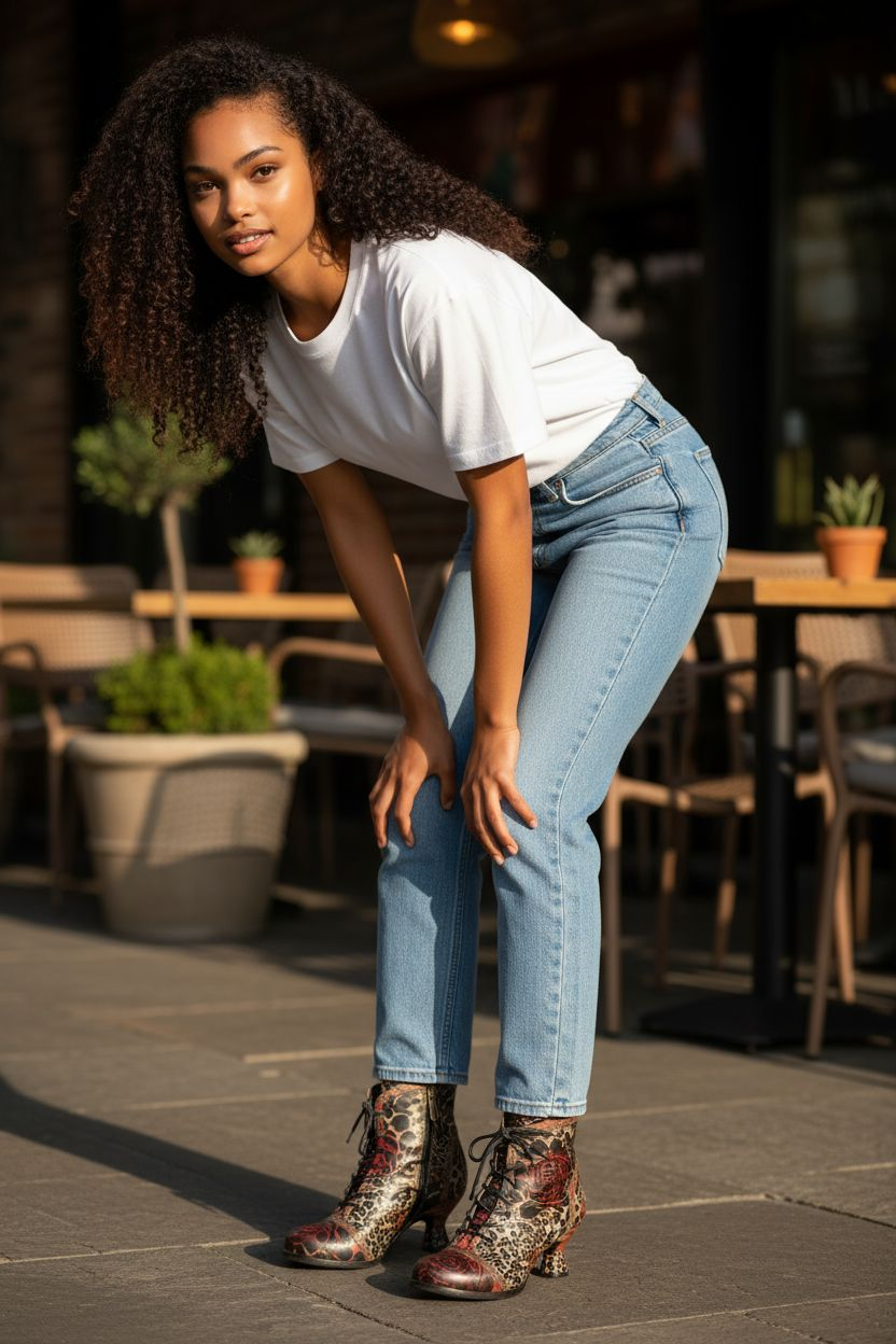 Up-cycled L'Artiste 1920's Concert Bootie