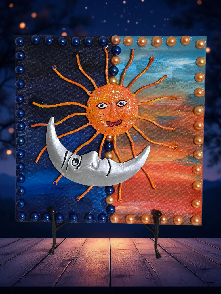Sun and Moon Wall or Picture Decor