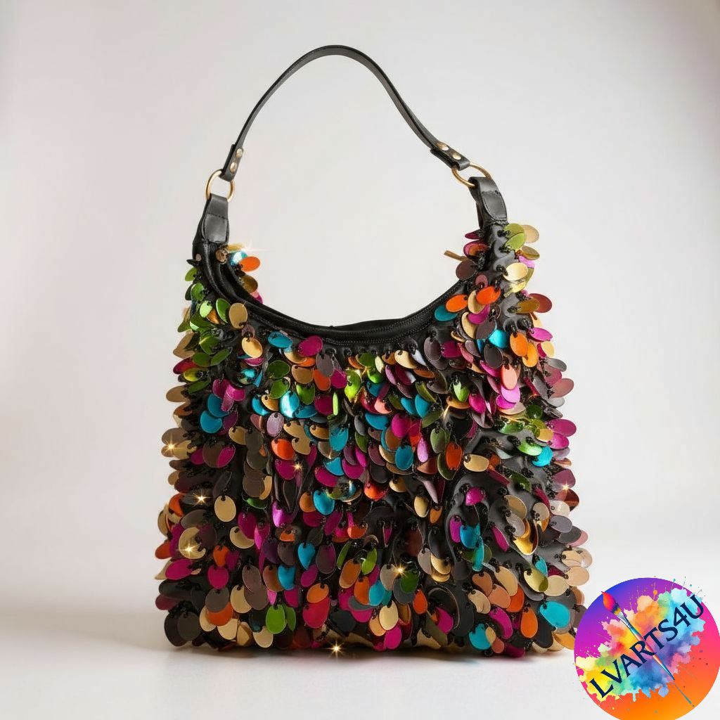 Up-cycled Multi color Sex In The City Bag