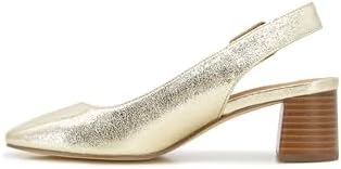 Up-cycled Gold Tone Kenzie Pumps