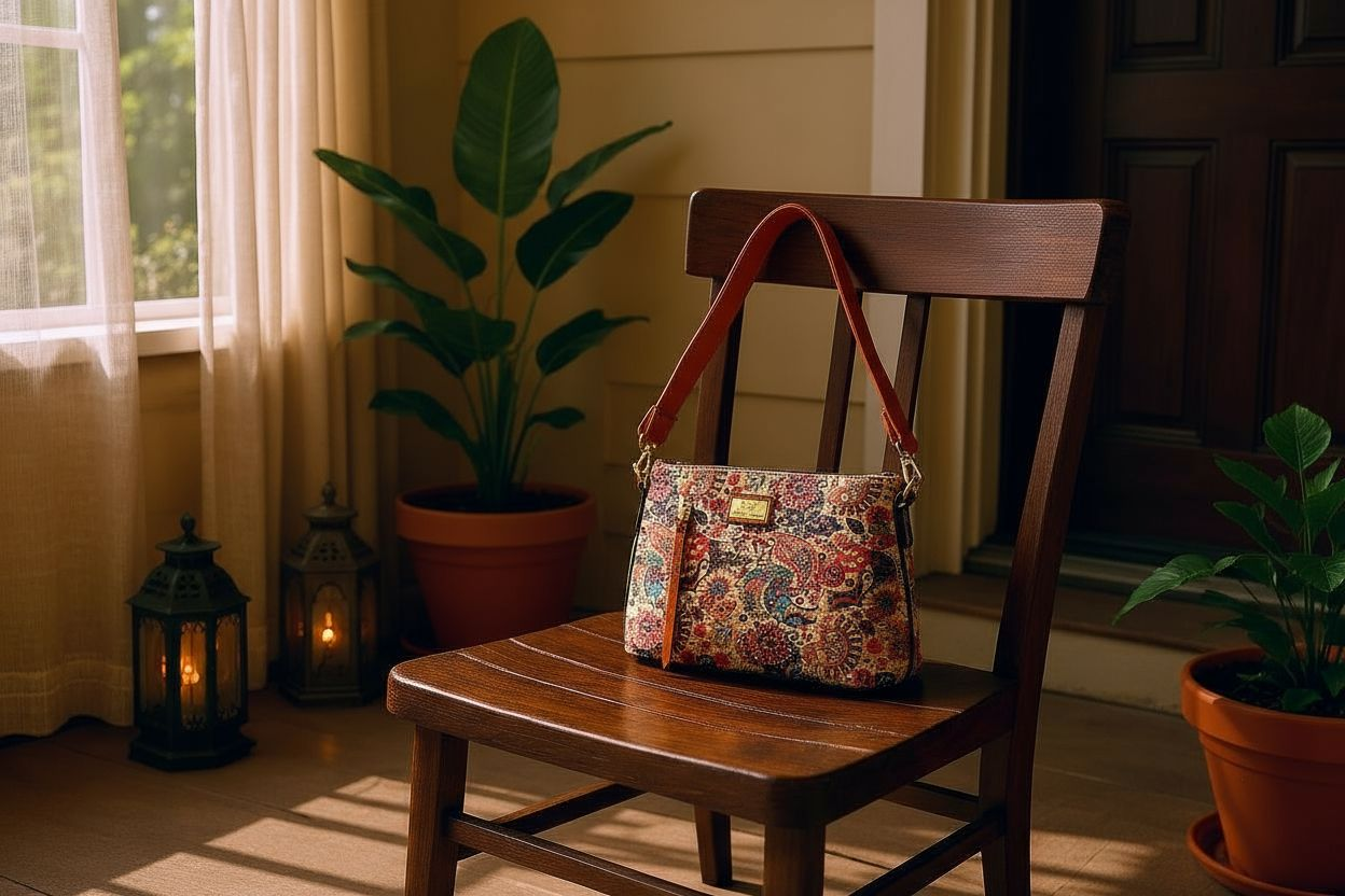 Up-cycled Beauty Cork Handbag
