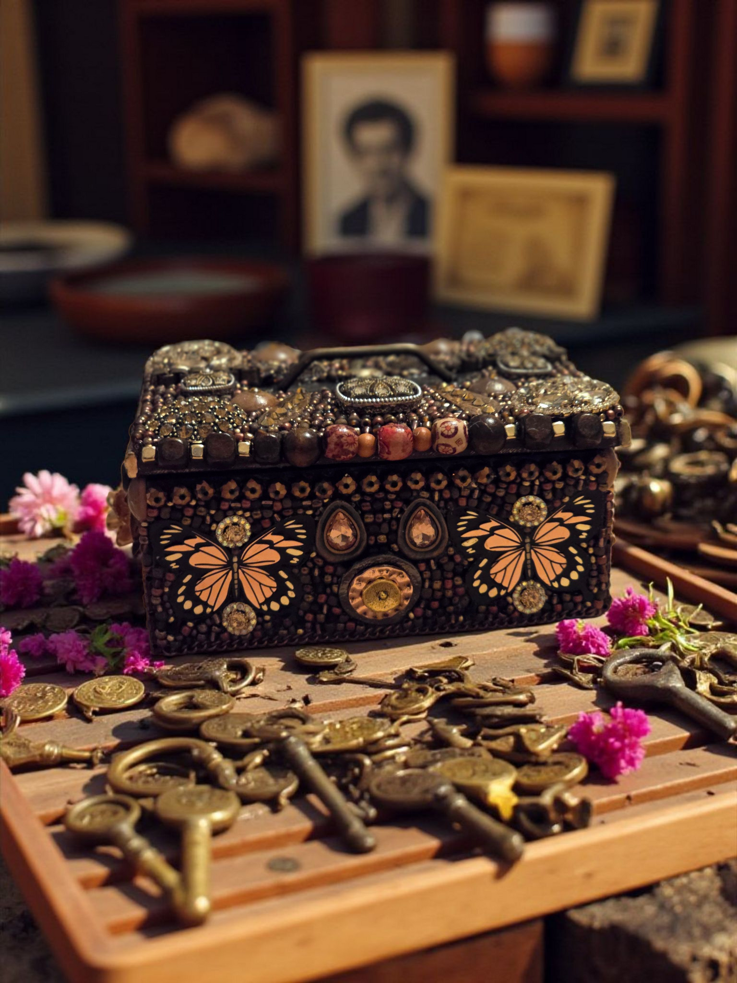 Custom Beaded Memory Box
