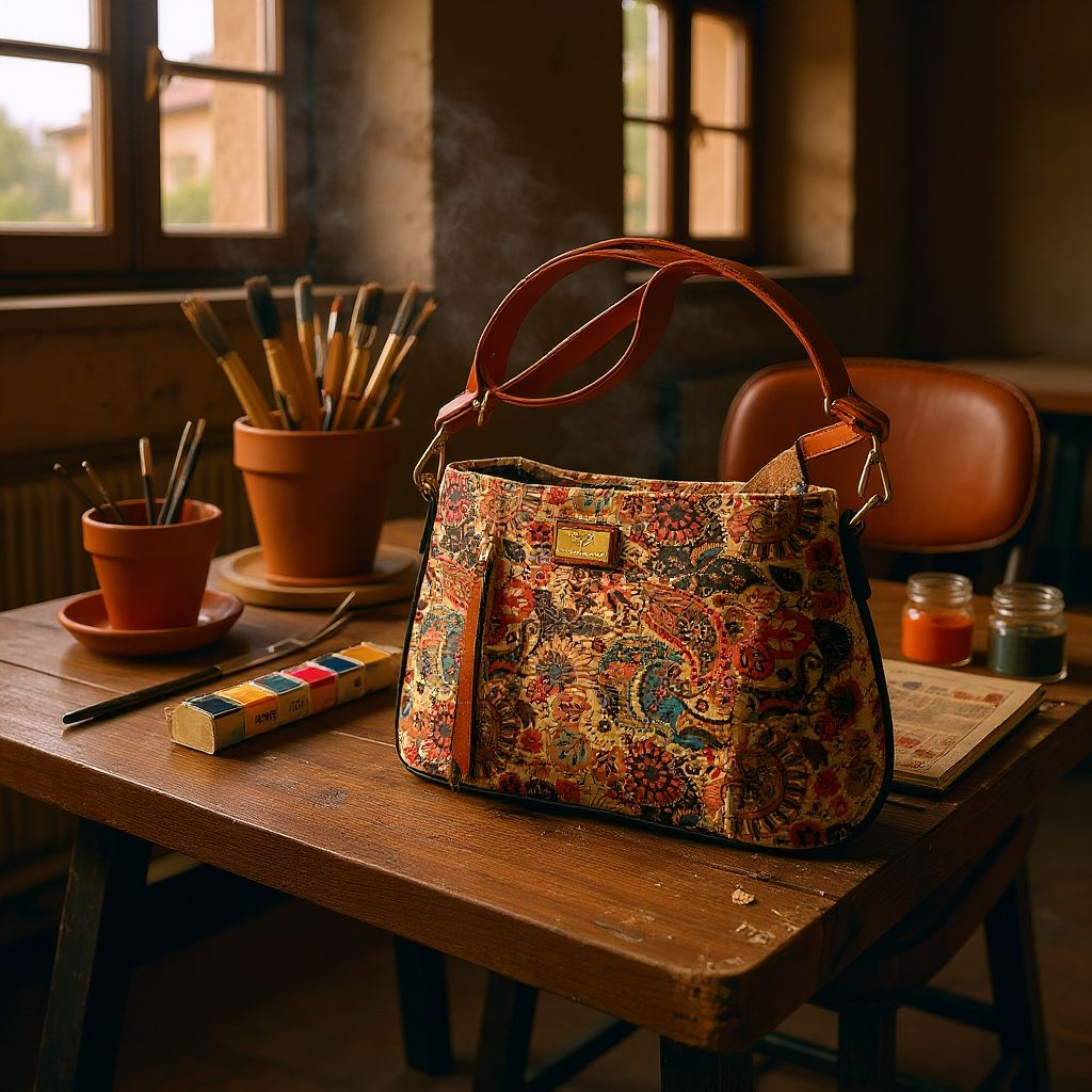 Up-cycled Beauty Cork Handbag