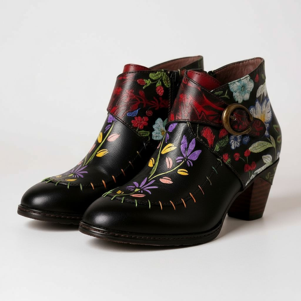 Up-cycled Socofy Boho Western Boot