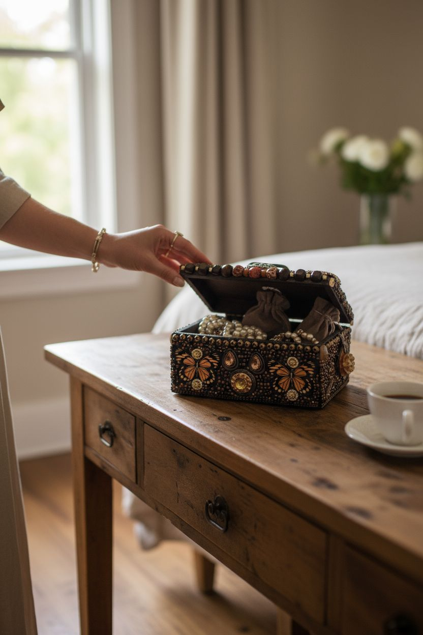 Custom Beaded Memory Box
